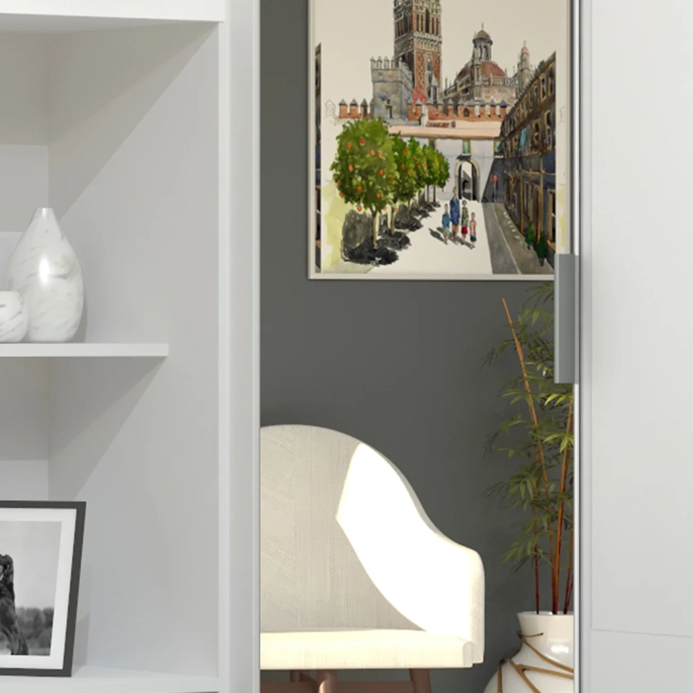 Guarda Roupa Solteiro Modulado CP01 Taiga Branco L01 - Mpozenato