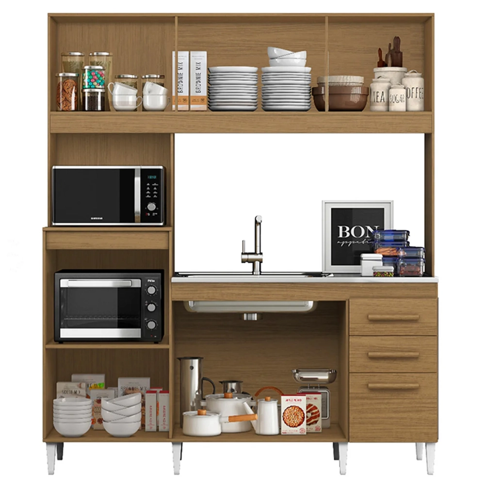 Armário de Cozinha Compacta Com Pia Melian Atacama/Off A15 - Mpozenato 