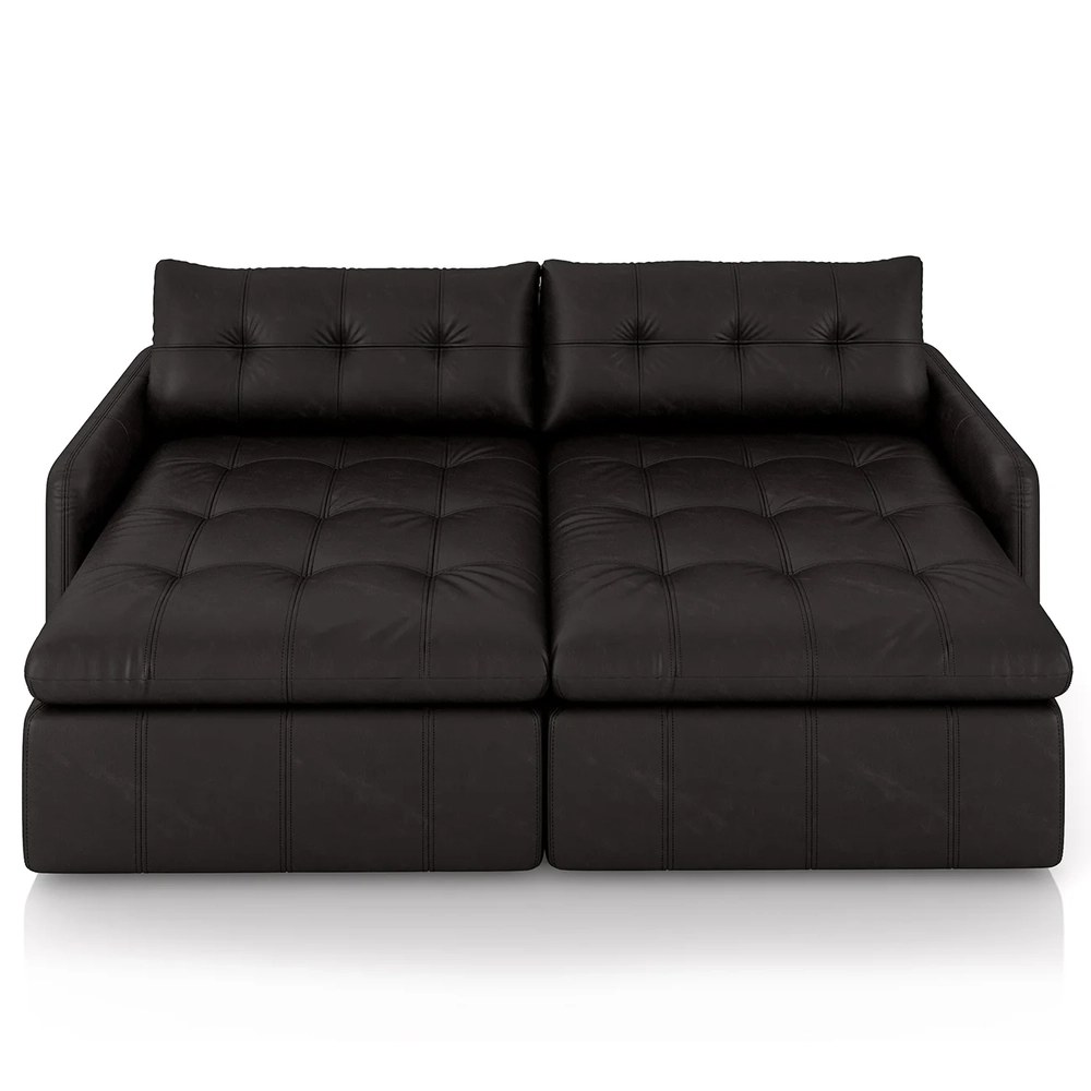 Sofá Retrátil 3 Lugares Para Sala 224cm Elios Couro Bordô Z55 - Mpozenato