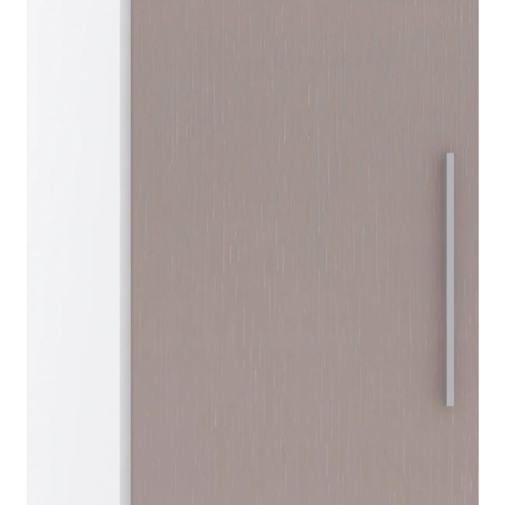 Guarda Roupa Modulado Sapateira 50cm Taiga Cinnamon/Branco L01 - Mpozenato