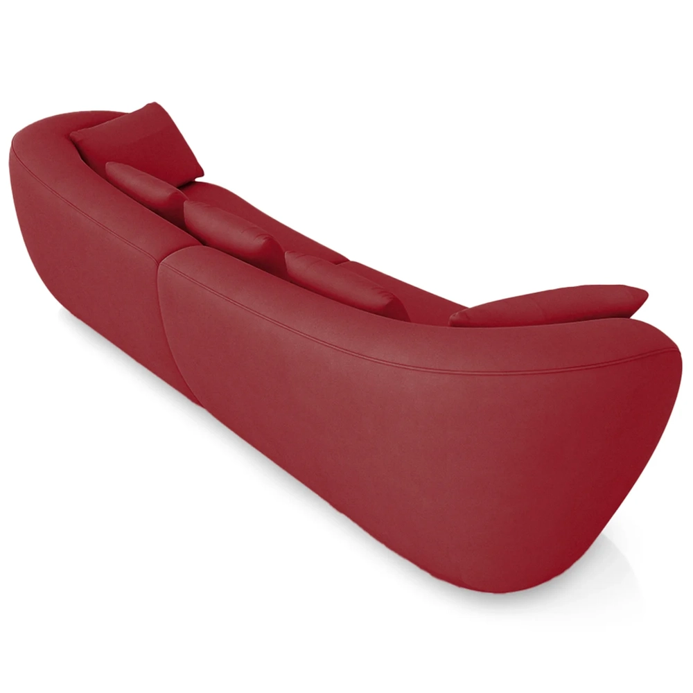 Sofá 2 Lugares 212cm Orgânico Pé Madeira Yume Veludo Bordo Z55 - Mpozenato