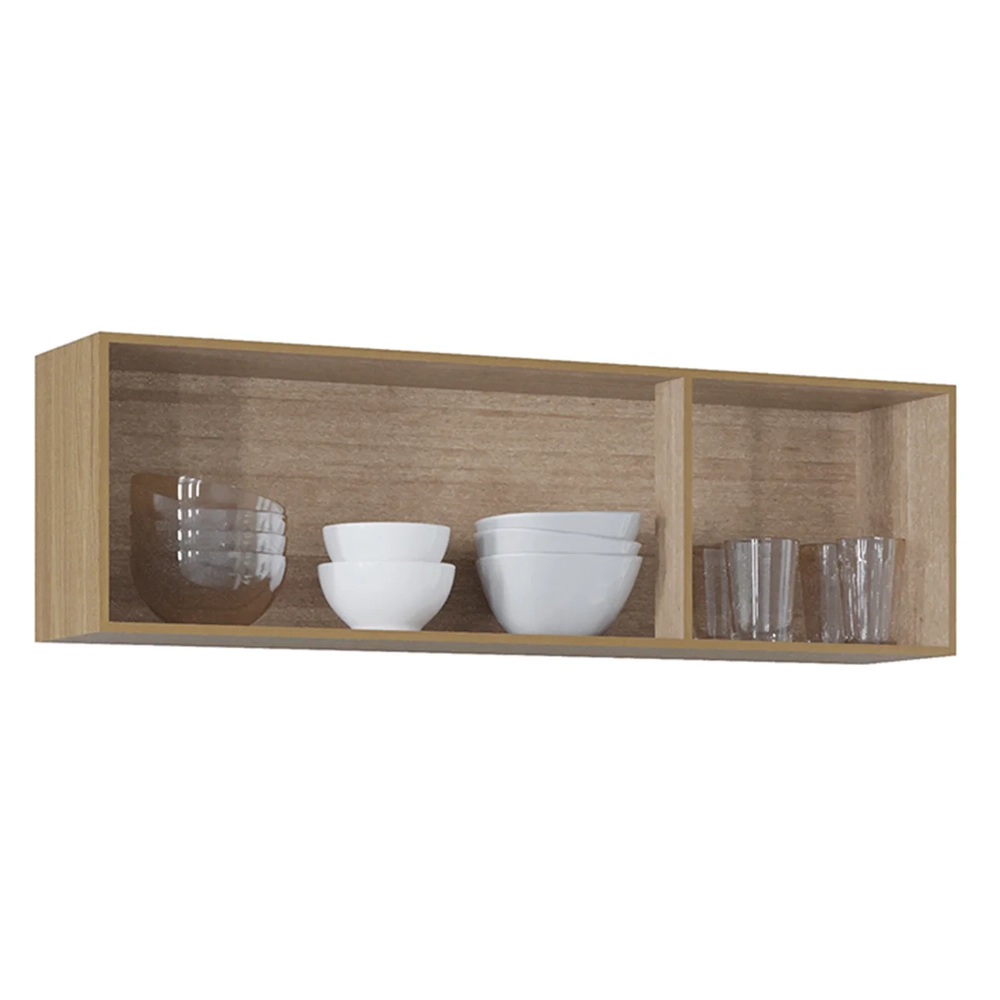 Armário de Cozinha Aéreo 120cm Classic Ripado Damasco Z46 - Mpozenato