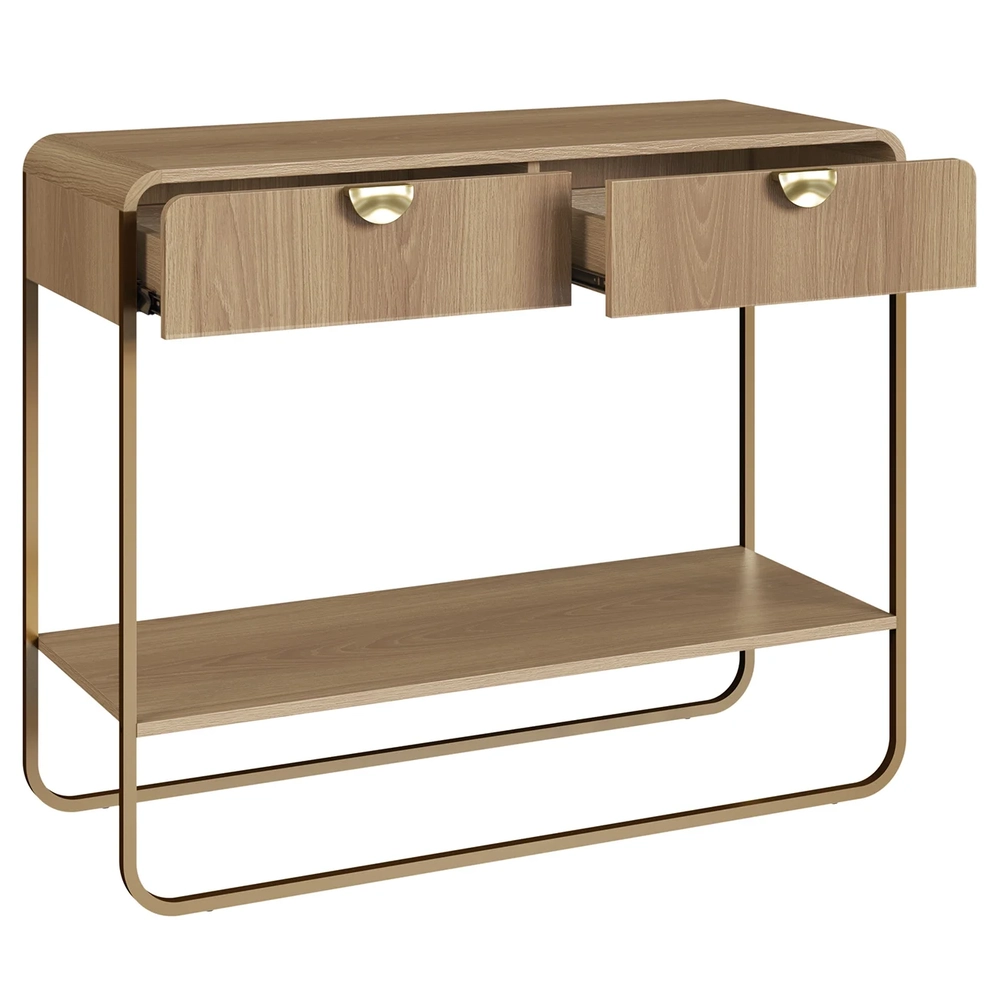 Rack TV 70 Pol Com Buffet e Aparador Mario Hanover/Dourado A10 - Mpozenato