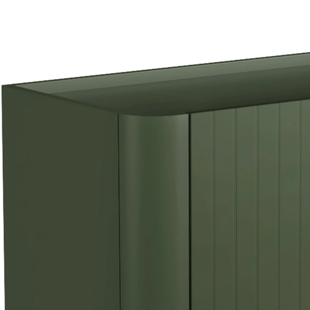 Buffet Aparador 99cm 2 Portas Brise Blen Musgo/Dourado I06 - Mpozenato