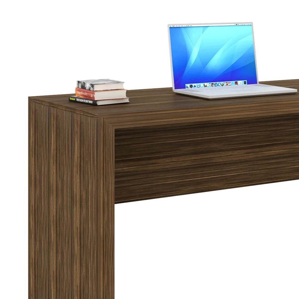 Mesa para Home Office de 163 cm de Largura ME4109 Nogal  Tecno Mobili