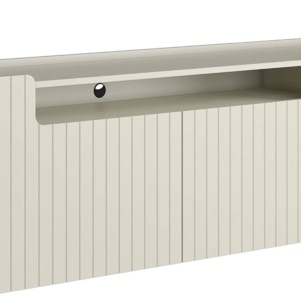 Rack TV 85 Pol 260cm 4 Portas Brise Blen Luna/Dourado I06 - Mpozenato