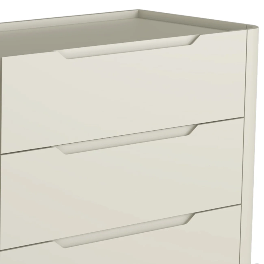 Cômoda Quarto 178cm Casal 6 Gavetas Blen Luna/Dourado I06 - Mpozenato