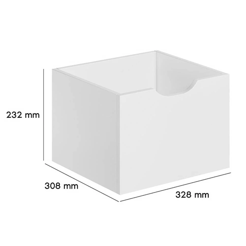 Gavetas para Nicho Organizador Kit 3 Q01 Branco - Mpozenato