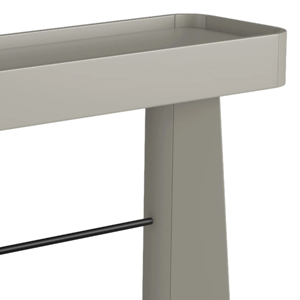 Aparador Sala de Estar Buffet 136cm Blen Grigio/Preto I06 - Mpozenato