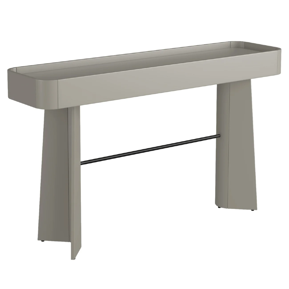 Aparador Sala de Estar Buffet 136cm Blen Grigio/Preto I06 - Mpozenato