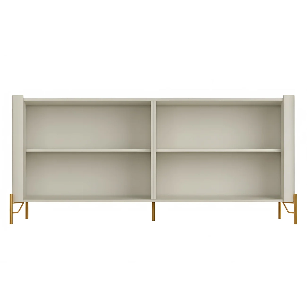 Buffet Aparador 180cm 4 Portas Brise Blen Luna/Dourado I06 - Mpozenato