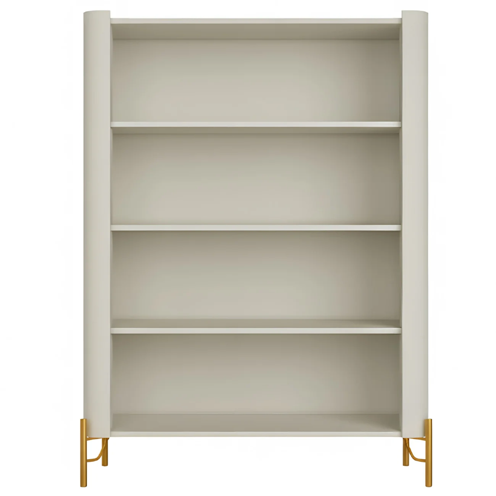 Armário de Cozinha Cristaleira 99cm Blen Luna/Dourado I06 - Mpozenato