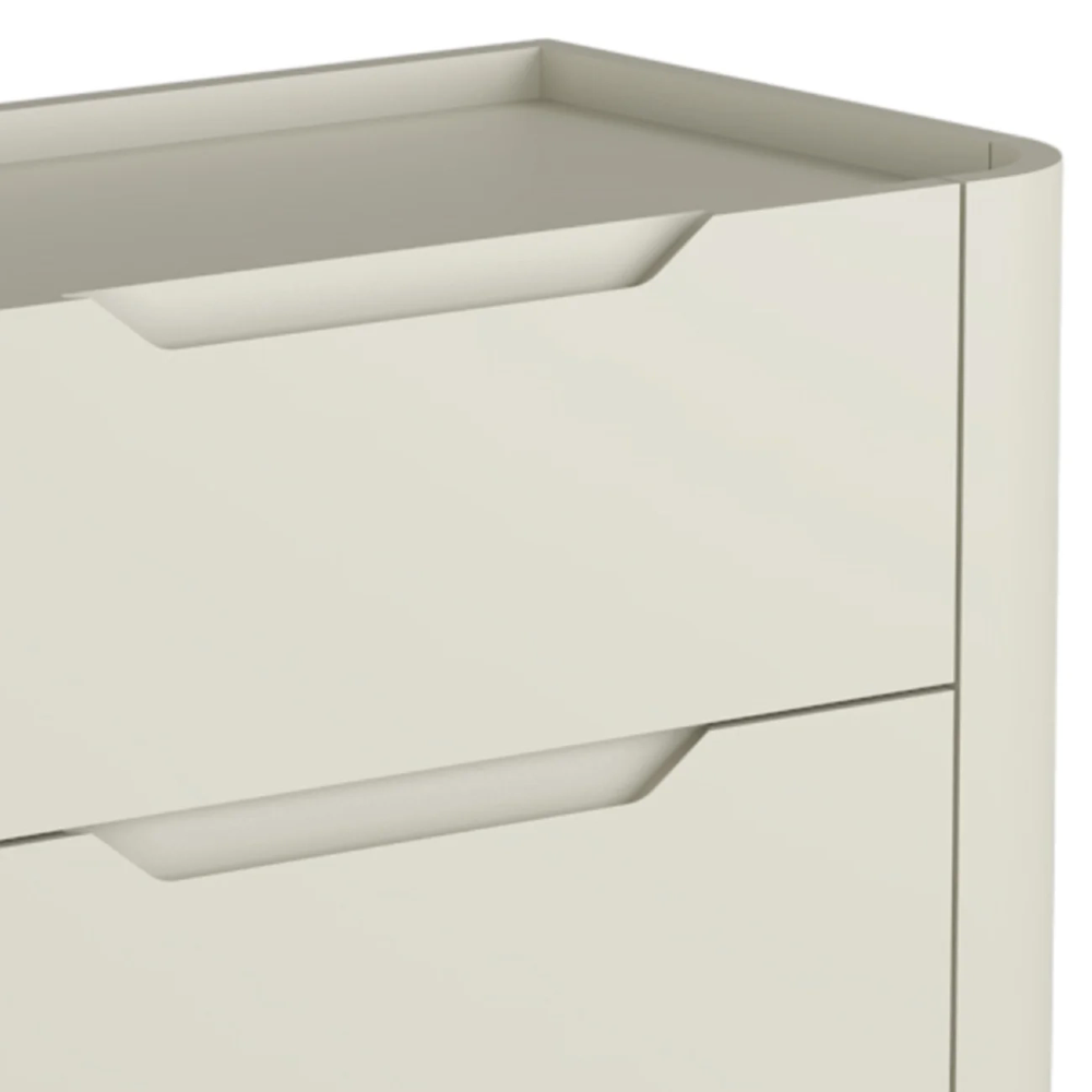 Mesa Cabeceira Para Quarto 68cm Kit 2 Blen Luna/Preto I06 - Mpozenato