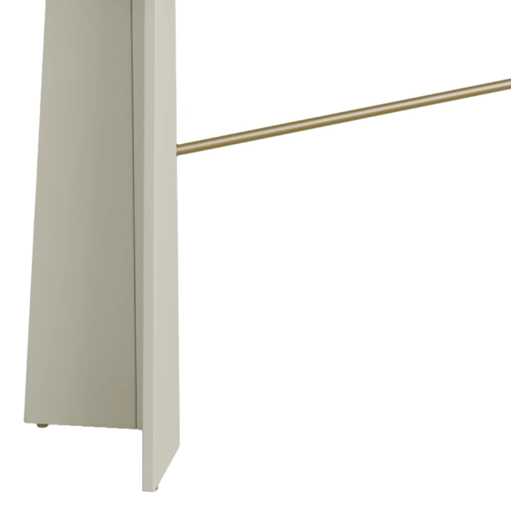 Aparador Sala de Estar Buffet 136cm Blen Louro/Luna/Dourado I06 - Mpozenato