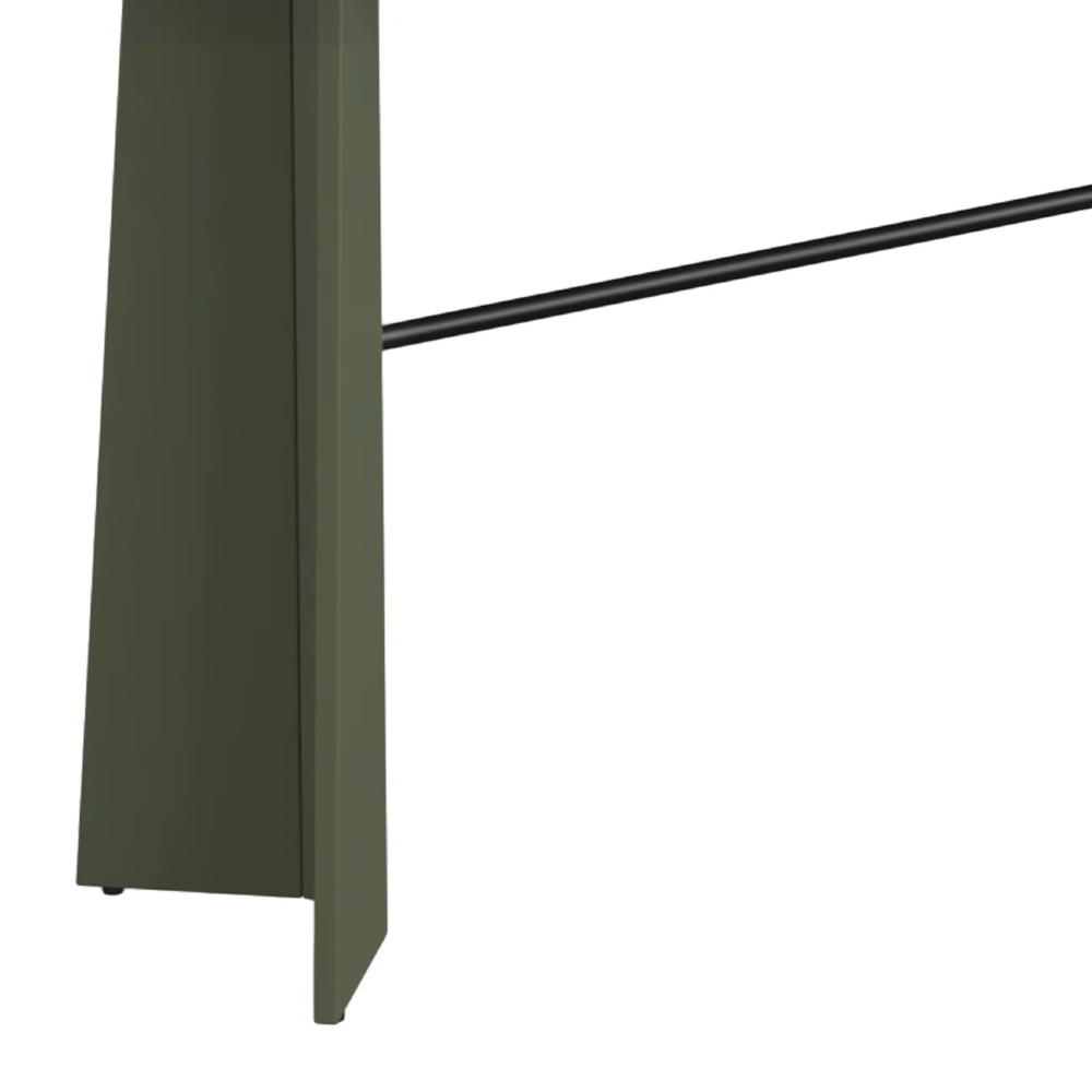 Aparador Sala de Estar Buffet 136cm Blen Musgo/Preto I06 - Mpozenato