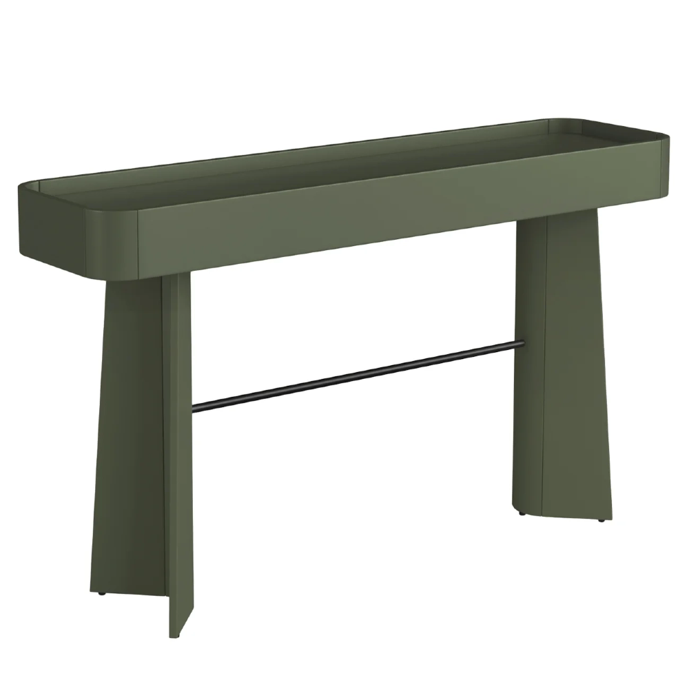 Aparador Sala de Estar Buffet 136cm Blen Musgo/Preto I06 - Mpozenato