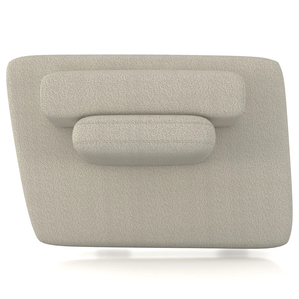 Sofá Modular 140cm Living Sala de Estar Moby Boucle Creme Z08 - Mpozenato