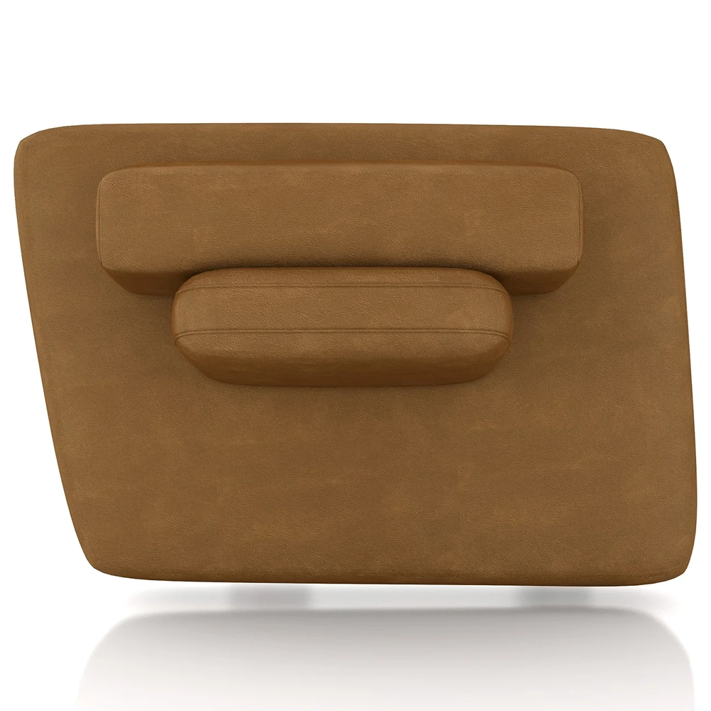 Sofá Modular 140cm Living Sala de Estar Moby Sintético Caramelo Z08 - Mpozenato