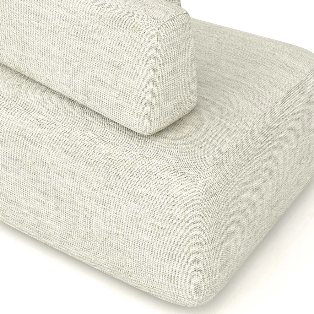 Sofá Ilha Com Chaise 589cm Living Moby Linho Cru Z08 - Mpozenato