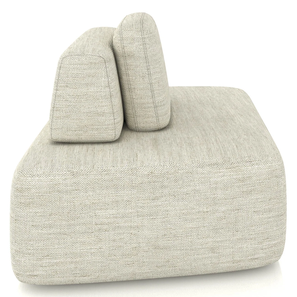 Sofá Modular 140cm Living Sala de Estar Moby Linho Cru Z08 - Mpozenato