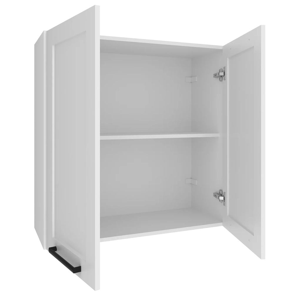 Armário Cozinha Aéreo 80cm Com 2 Portas Zaya Branco T01     - Mpozenato