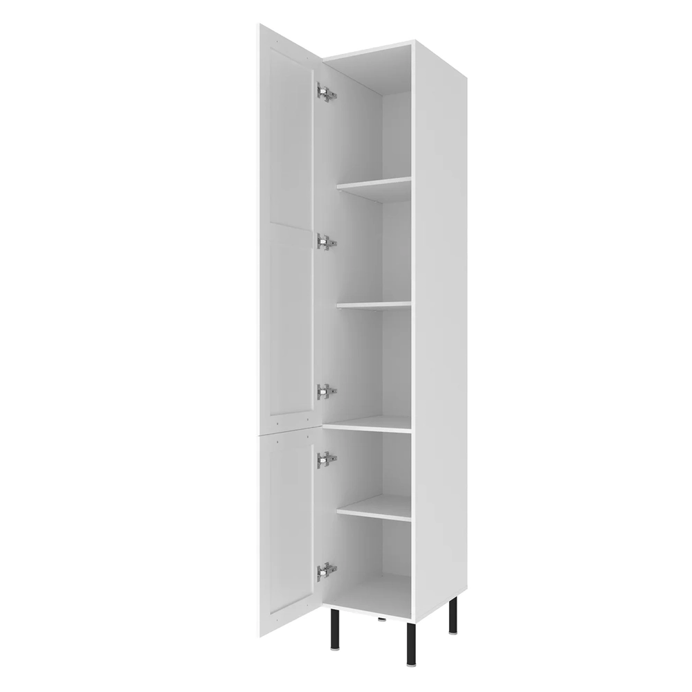 Paneleiro Armário Cozinha 40cm Com 2 Portas Zaya Branco T01 - Mpozenato