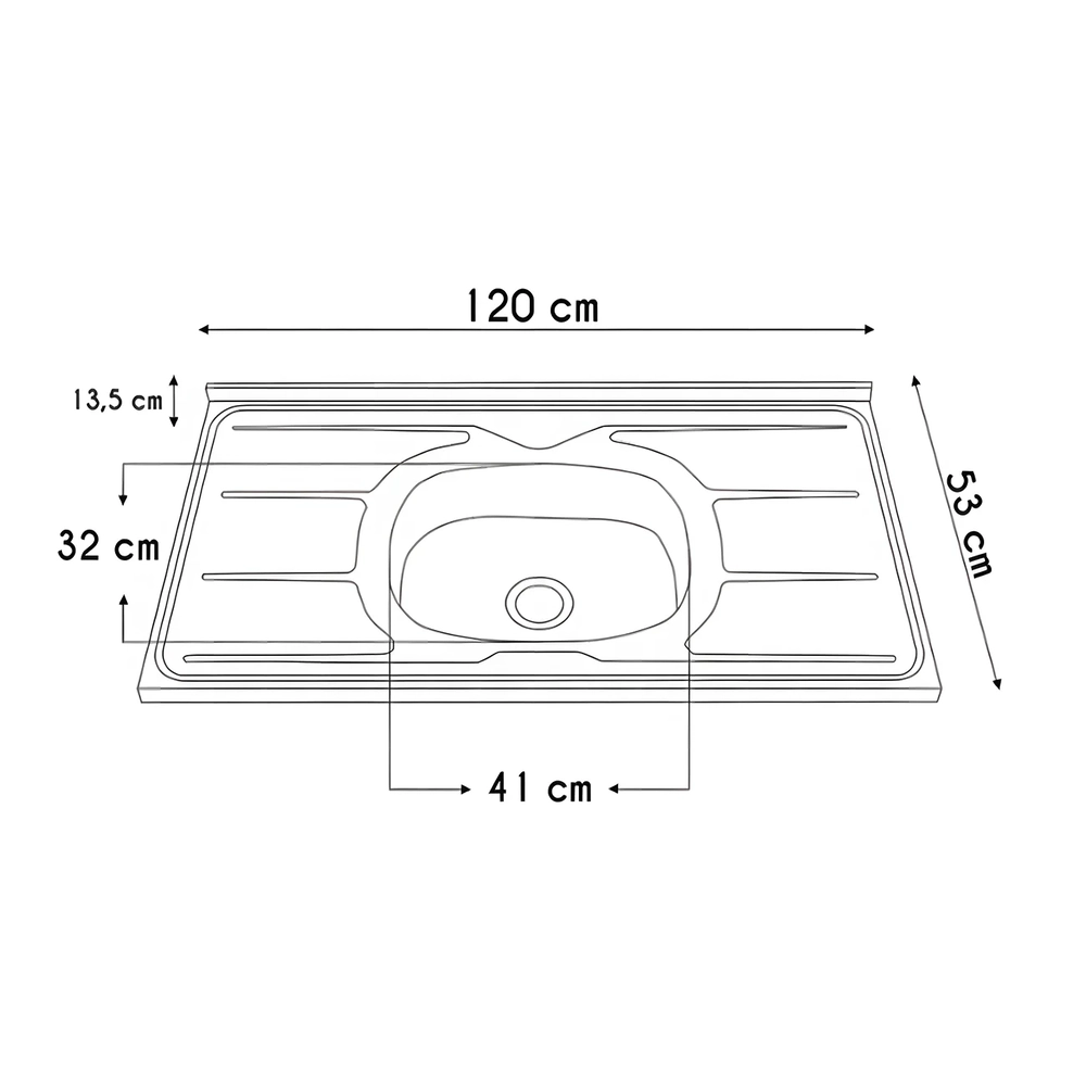 Armário Cozinha 4 Peças Balcão Com Pia CP6A Zaya Branco T01 - Mpozenato
