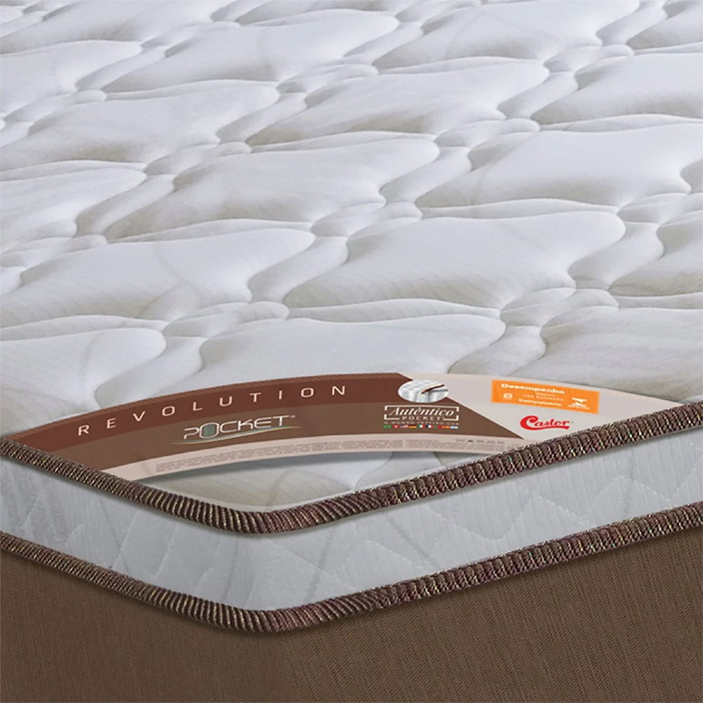 Colchão Solteiro One Face Revolution Pocket 88x188x30cm - Castor