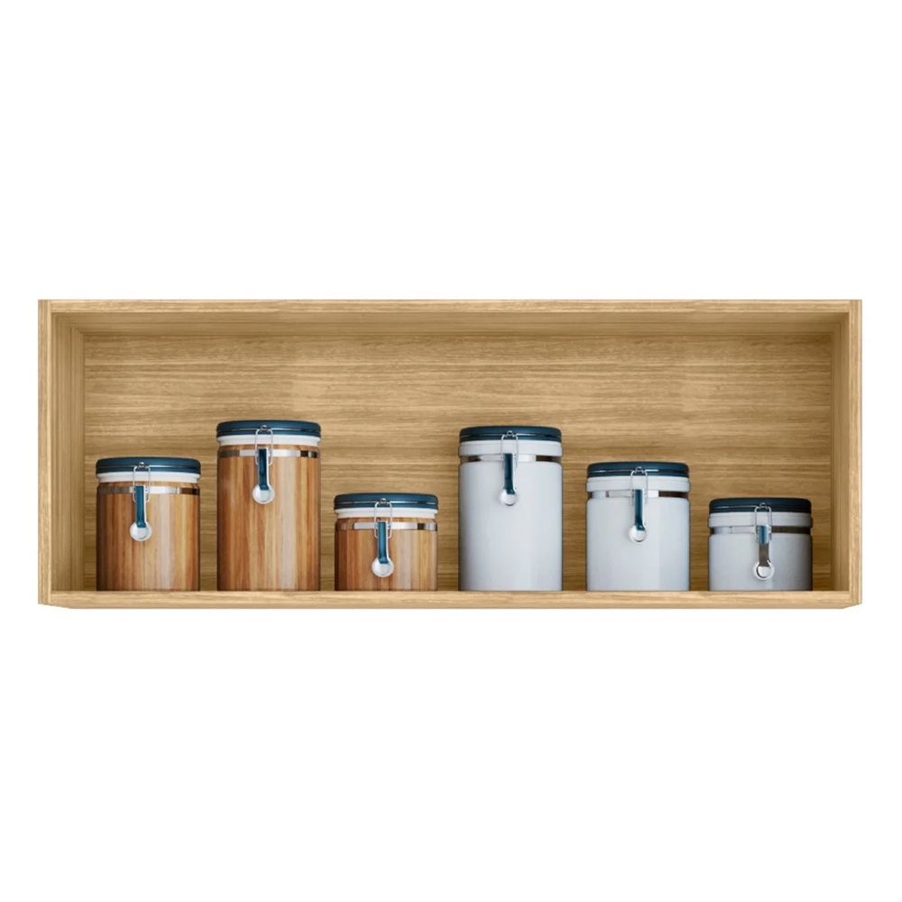 Armário de Cozinha Aéreo 80cm 1 Porta Minsk Z06 Freijó/Soft - Mpozenato