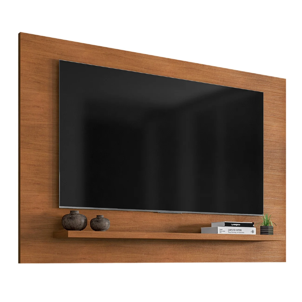 Painel Para TV Suspenso 50 Polegadas 135cm Saira C14 Cedro - Mpozenato