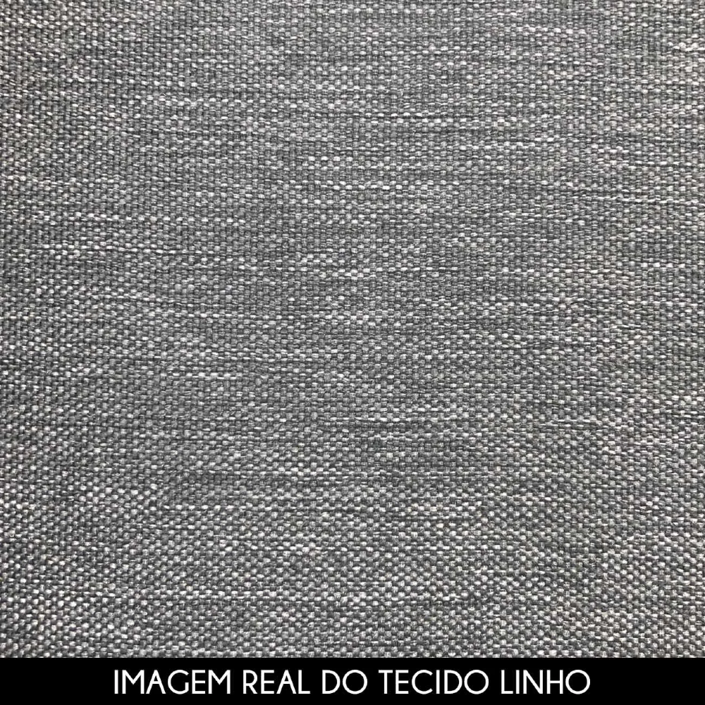 Cama King Base Box 195cm Many Z37 Linho Cinza - Mpozenato