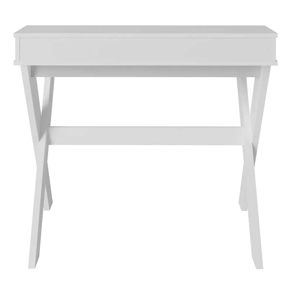 Escrivaninha Mesa para Computador Retrô 3 Nichos Itália Branco  Artany