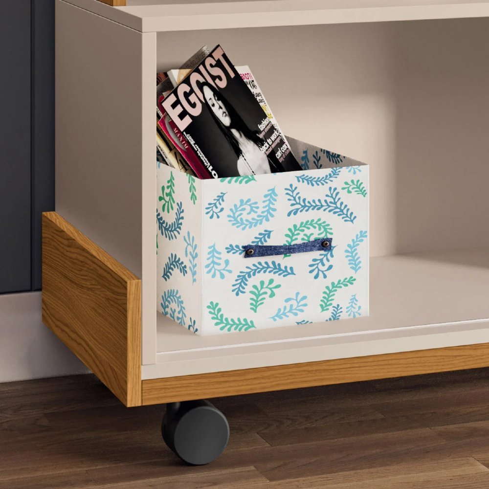 Rack Bancada de TV 50 Pol 136cm Graci Cinamomo/Off White - HB Móveis