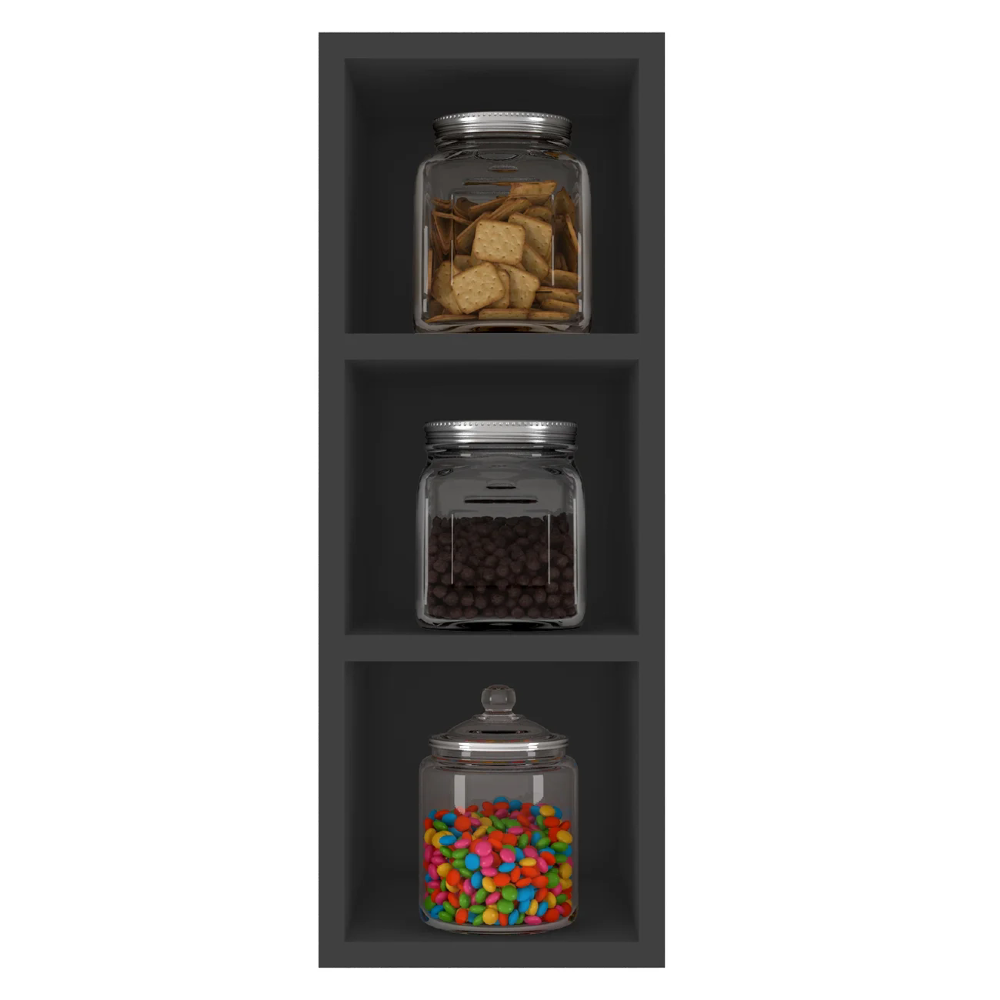 Nicho Aéreo Adega Vertical 20cm Pérola Z34 Preto            - Mpozenato