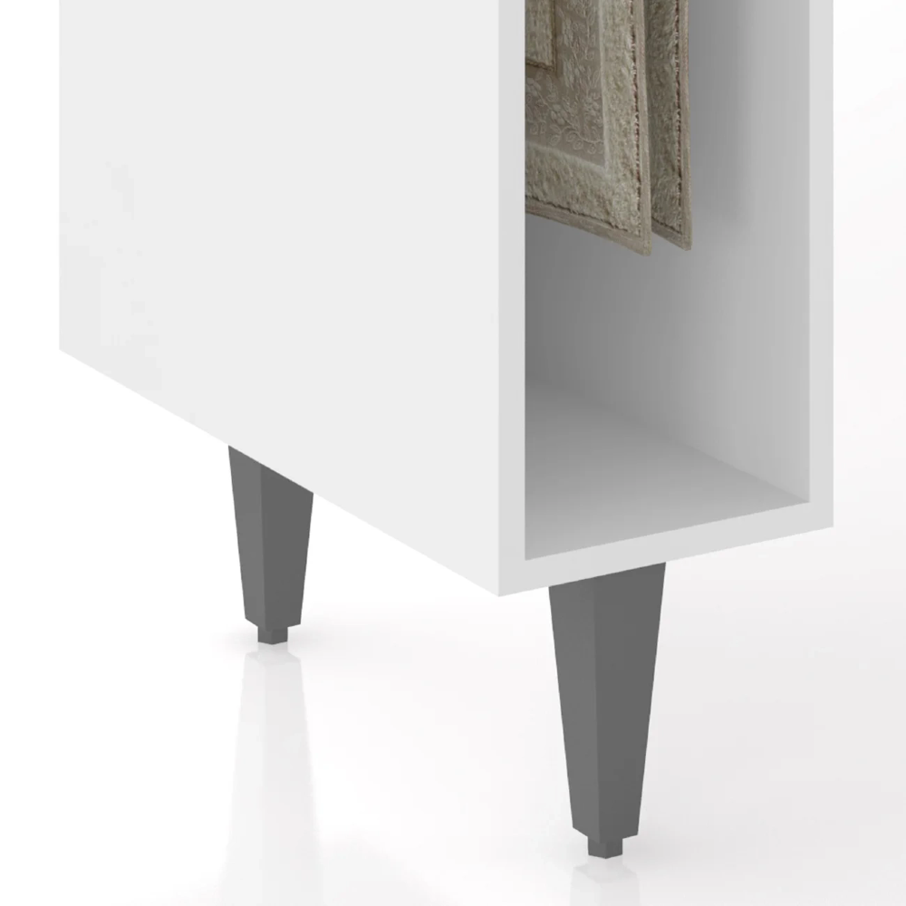 Balcão de Cozinha Porta Pano 20cm Pérola Z34 Branco         - Mpozenato