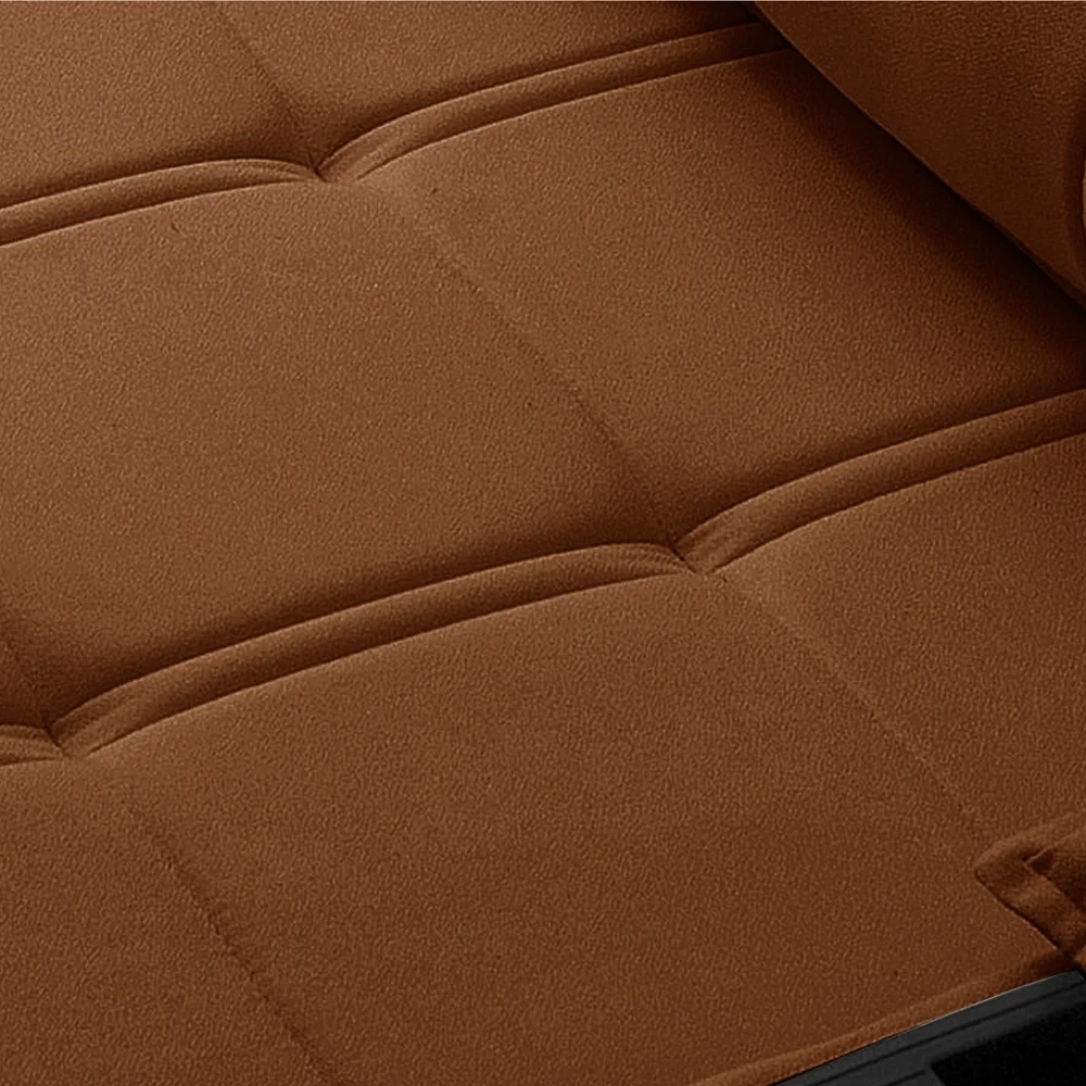 Sofá Retrátil 3 Lugares com Porta Copo 210cm Malta F05 Veludo Terracota - Mpozenato