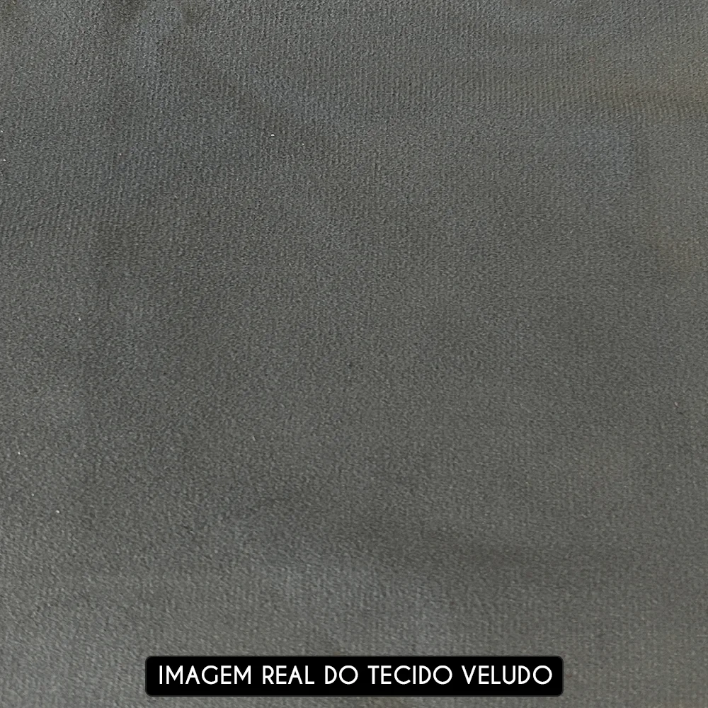 Sofá Retrátil 3 Lugares com Porta Copo 230cm Malta F05 Veludo Grafite - Mpozenato