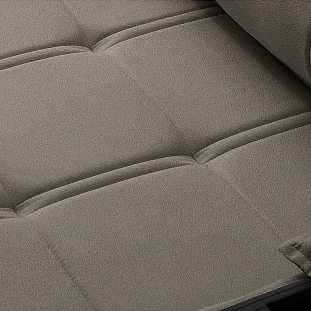 Sofá Retrátil 3 Lugares com Porta Copo 230cm Malta F05 Veludo Marrom - Mpozenato