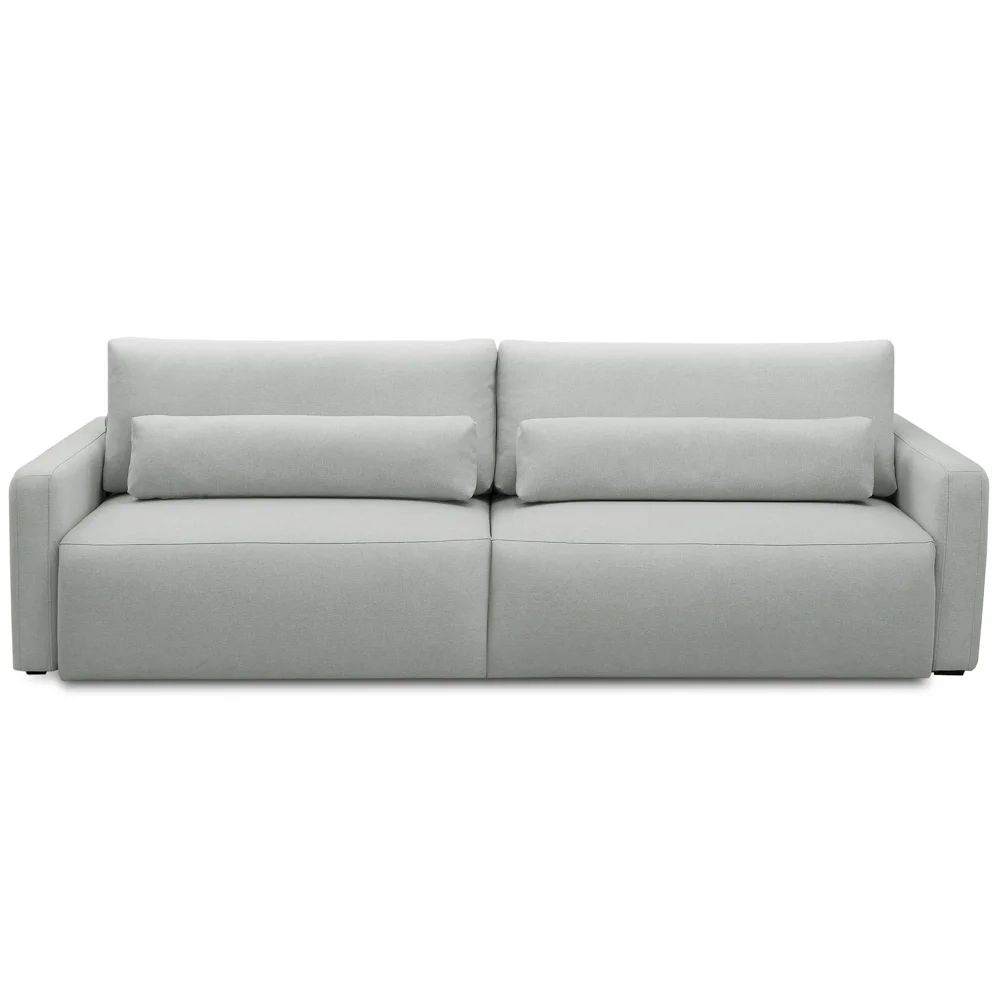 Sofá Retrátil Reclinável 240cm Sinna F05 Linho Cinza Claro - Mpozenato