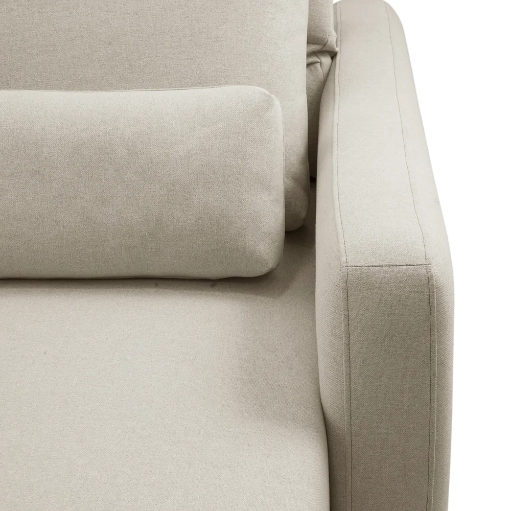 Sofá Retrátil Reclinável 270cm Sinna F05 Linho Bege - Mpozenato