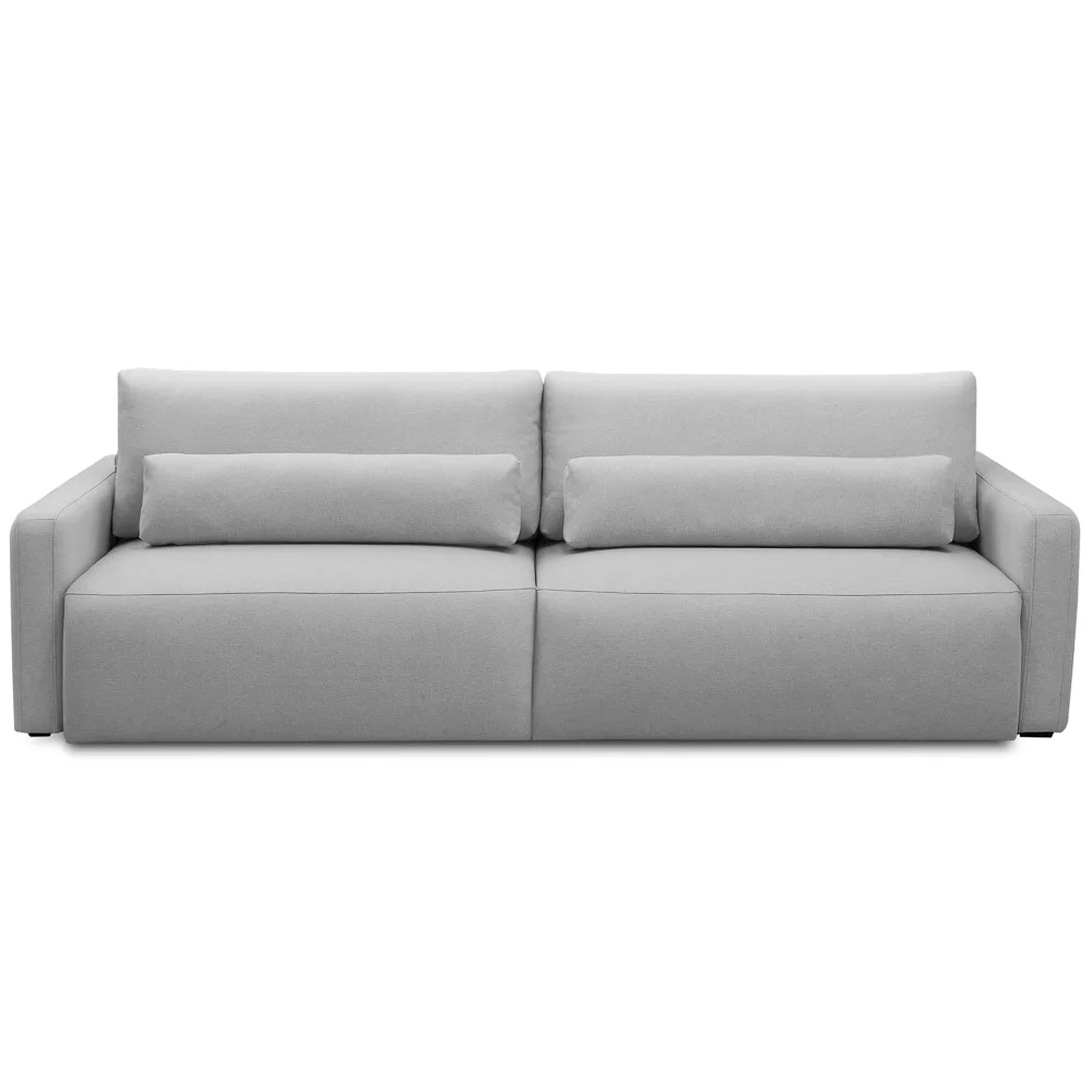 Sofá Retrátil Reclinável 210cm Sinna F05 Linho Cinza - Mpozenato