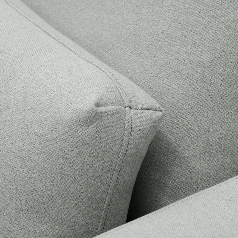 Sofá Retrátil Reclinável 210cm Sinna F05 Linho Cinza Claro - Mpozenato