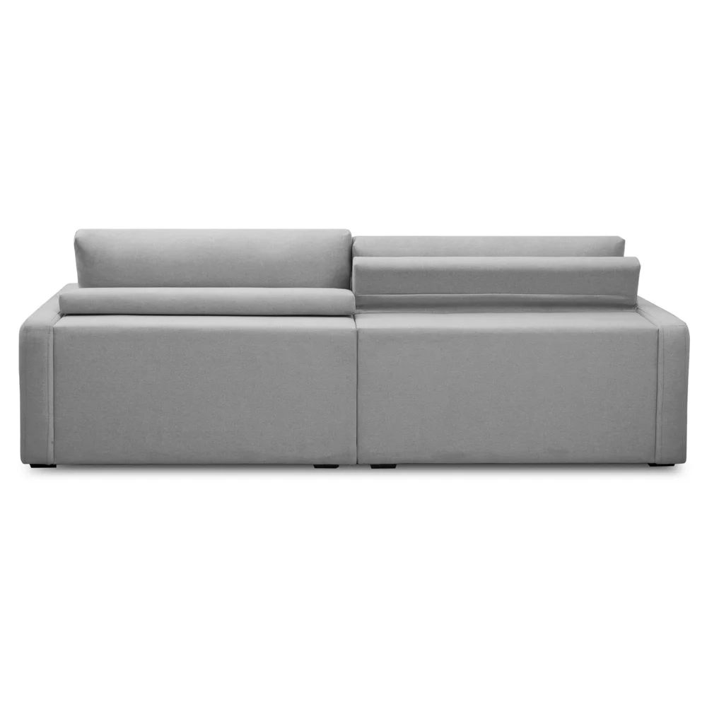 Sofá Retrátil Reclinável 270cm Sinna F05 Linho Cinza - Mpozenato