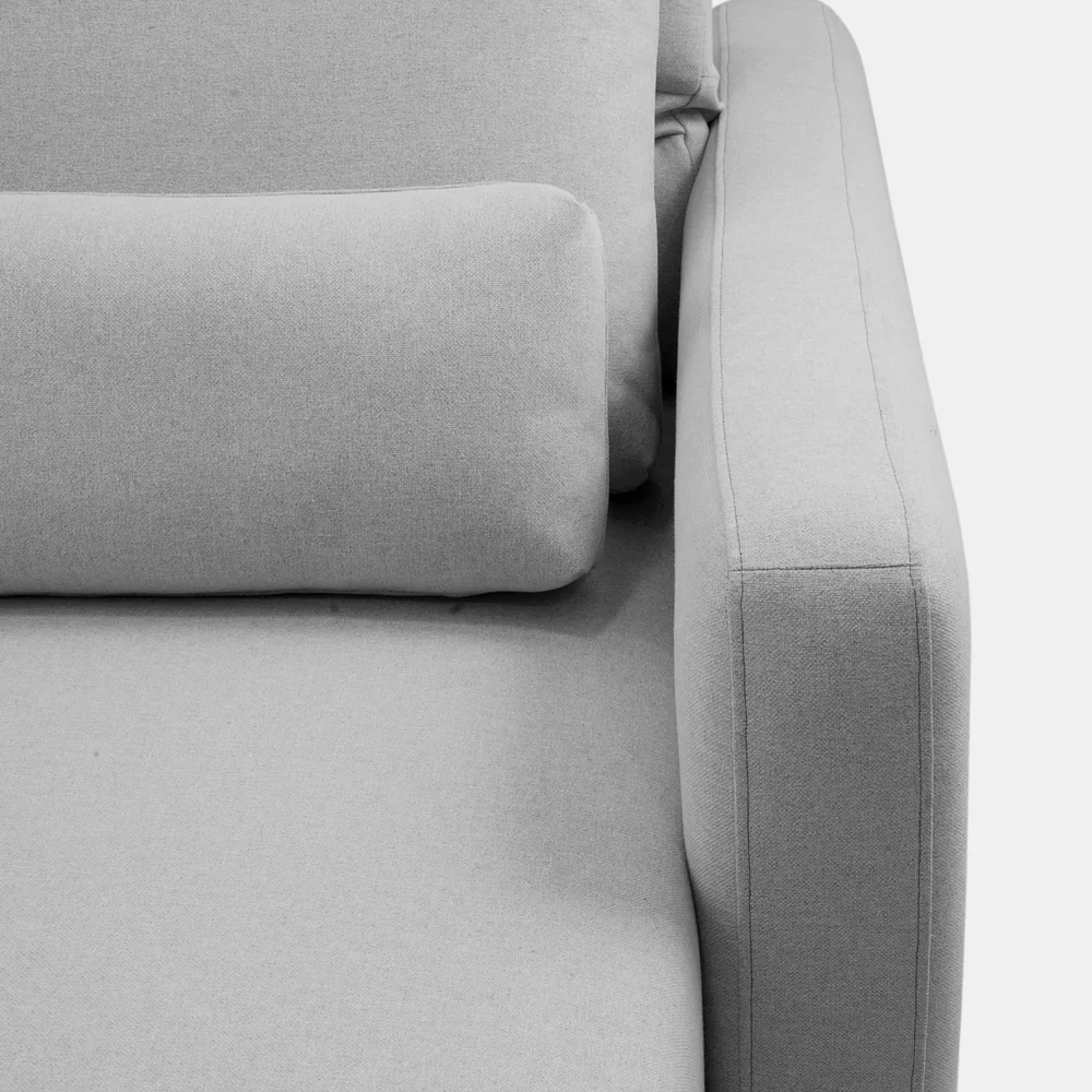 Sofá Retrátil Reclinável 270cm Sinna F05 Linho Cinza - Mpozenato