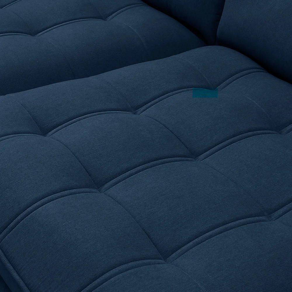 Sofá Retrátil Reclinável 3 Lugares 230cm Damy F05 Veludo Azul - Mpozenato