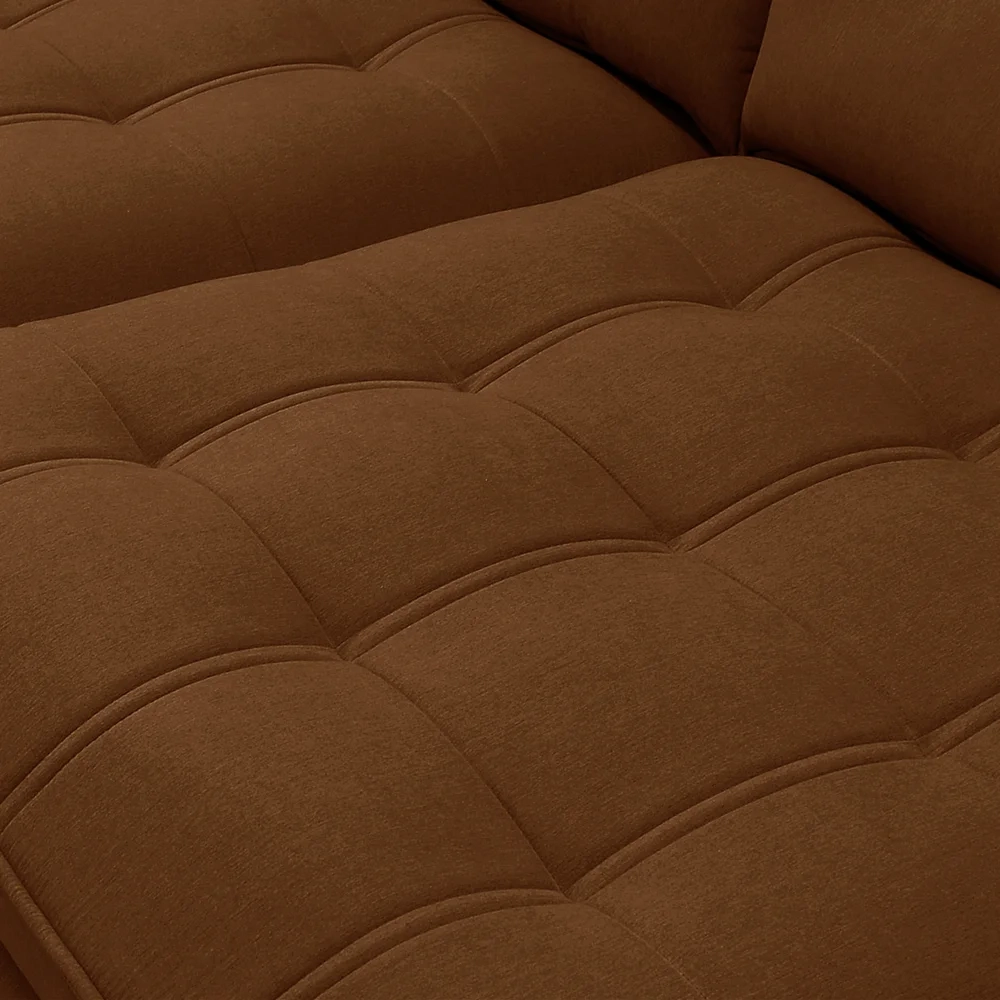 Sofá Retrátil Reclinável 3 Lugares 230cm Damy F05 Veludo Terracota - Mpozenato