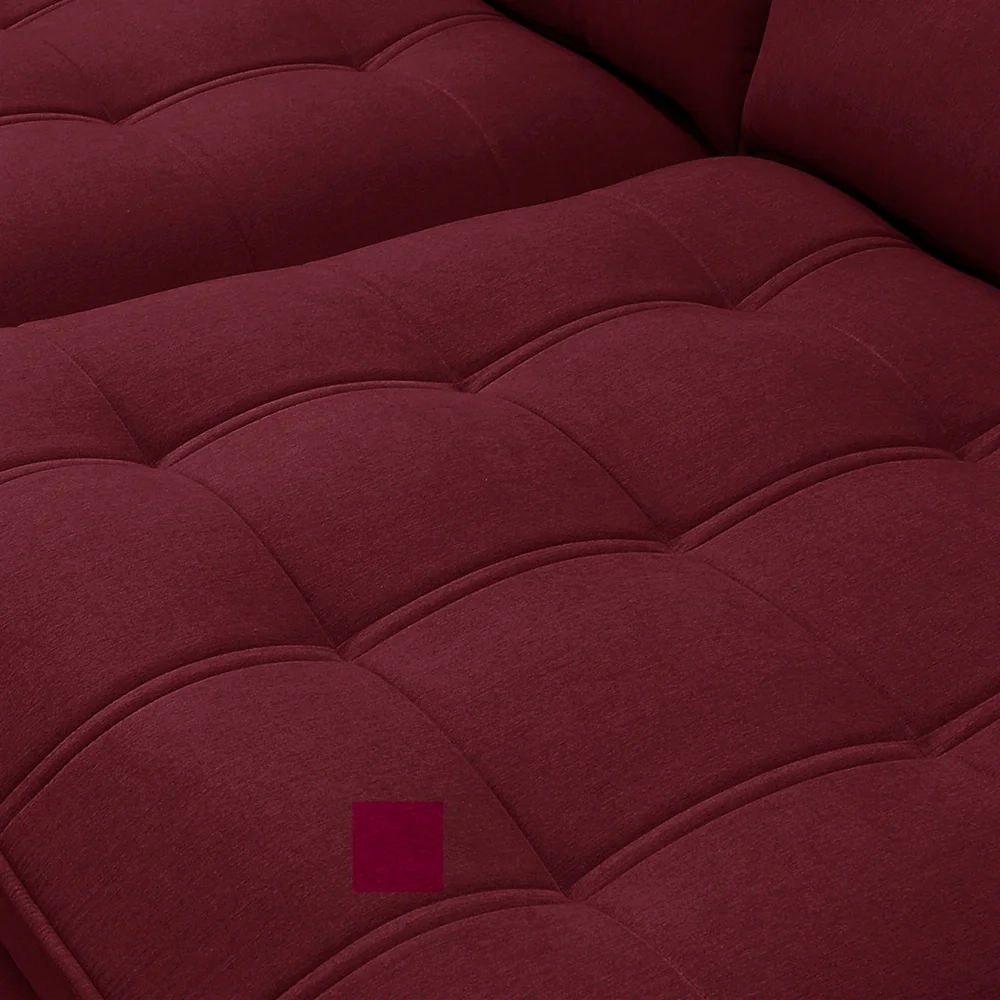 Sofá Retrátil Reclinável 4 Lugares 290cm Damy F05 Veludo Bordô - Mpozenato