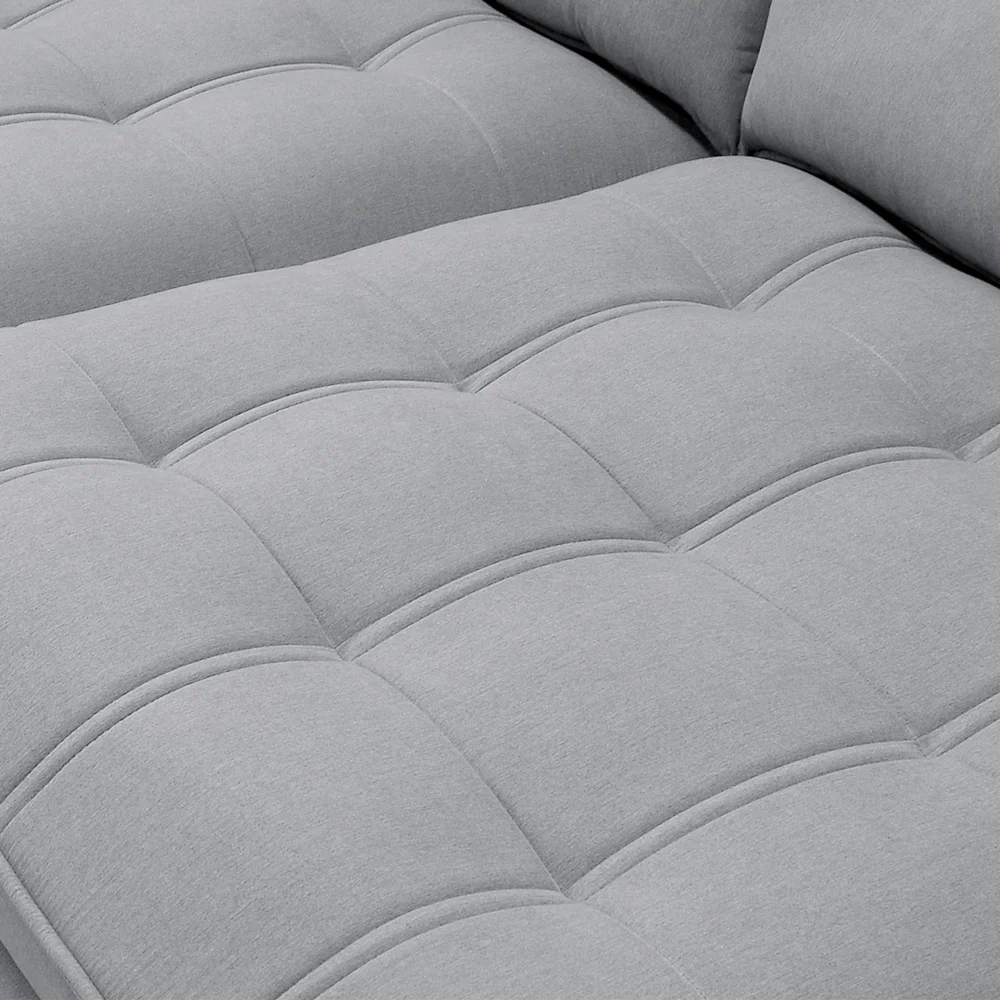 Sofá Retrátil Reclinável 4 Lugares 290cm Damy F05 Veludo Cinza - Mpozenato