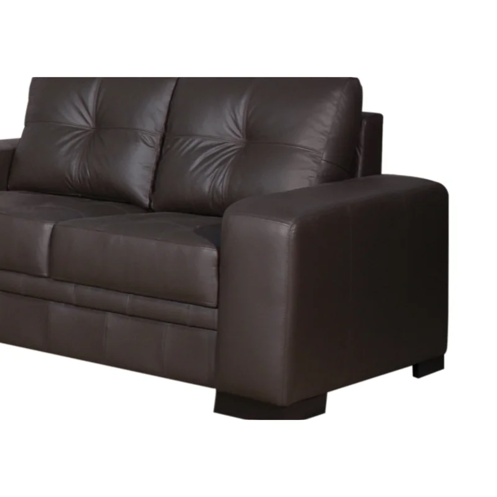 Sofá 2 Lugares 170cm Sala Couro Milano Marrom - Scala Decor