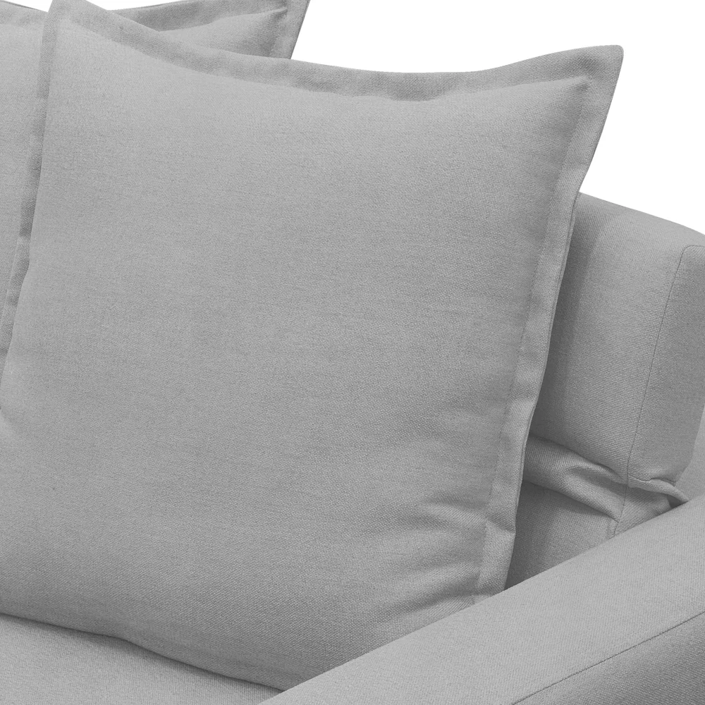 Sofá Retrátil Reclinável 3 Lugares 215cm Roma F05 Veludo Cinza - Mpozenato